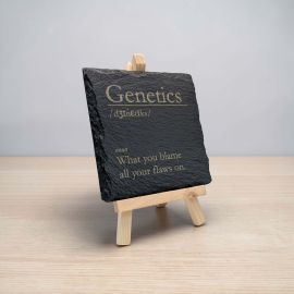 Genetics - Funny Dictionary Definition Slate Coaster