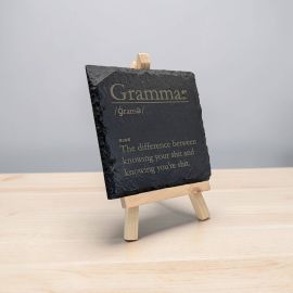 Grammar - Funny Dictionary Definition Slate Coaster