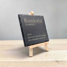 Runderful - Funny Dictionary Definition Slate Coaster