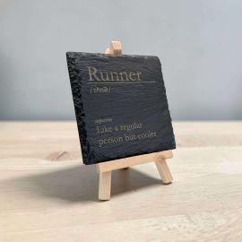 Runner - Funny Dictionary Definition Slate Coaster