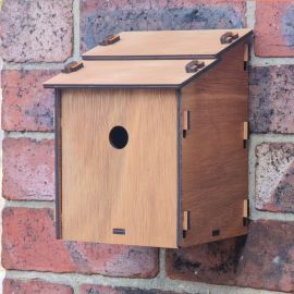 Pre Varnished Wall mounted Build your own Bird House Flat Pack
