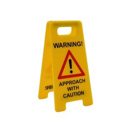 Novelty Joke Desk A Frame Sign &ldquo;Warning! Approach with Caution&rdquo;