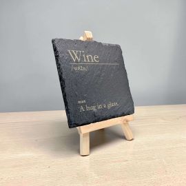 Wine - Funny Dictionary Definition Slate Coaster